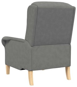 vidaXL Πολυθρόνα Σκούρο γκρι 76 x 94 x 102 εκ. Μικροΐνες