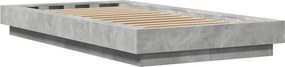 vidaXL Κρεβάτι δαπέδου Γκρι Σκυροδέματος 80 x 210 cm