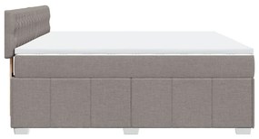 ΚΡΕΒΑΤΙ BOXSPRING ΜΕ ΣΤΡΩΜΑ TAUPE 180X200 ΕΚ. ΥΦΑΣΜΑΤΙΝΟ 3287158