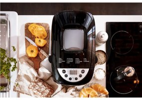 Mesko MS 6022 αρτοπαρασκευαστής, 1/1,5 kg, 850 W, 15 προγράμματα, οθόνη LCD, διπλός αναδευτήρας, κινητό καλάθι, Μαύρο