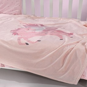 Κουβέρτα Βρεφική Ultrasoft Pinto Pinky Saint Clair Κούνιας 110x140cm Polyester