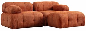 Καναπές Γωνιακός Petite 560ARE1256 190x160x75cm Orange