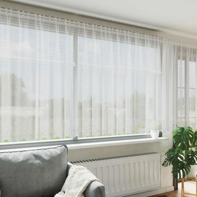 vidaXL Κουρτίνα Δαντέλας με κουρτίνες Λευκό 140 x 750 εκ Πολυεστέρας