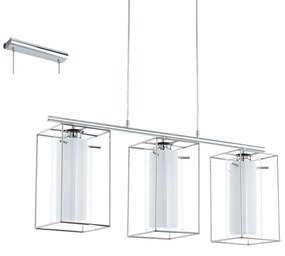 Φωτιστικό Οροφής Loncino 1 94378 White Eglo Metal, Glass
