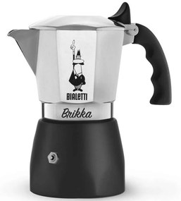 Καφετιέρα Espresso Brikka 209.990007314 150ml Silver-Black Bialetti Αλουμίνιο
