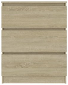 vidaXL Συρταριέρα Sonoma Δρυς 60 x 35 x 76 εκ. Επεξεργασμένο Ξύλο