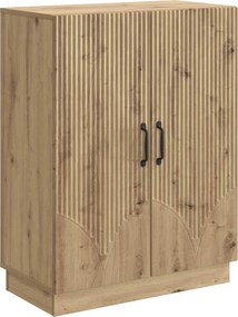 vidaXL Πλαϊνό γραφείο Artisan Δρυς 66 x 34,5 x 87 εκ.