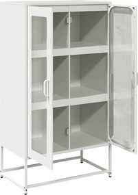 vidaXL Highboard Λευκό 68x39x123 cm Ατσάλι