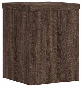 vidaXL Βάσεις Φυτών 2 Τεμ. Καφέ Δρυς 15x15x20 εκ. Επεξεργασμένο Ξύλο