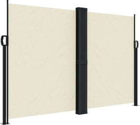 vidaXL Σκίαστρο Πλαϊνό Συρόμενο Κρεμ 160 x 600 εκ.