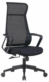 Καρέκλα γραφείου Mesa 507, Μαύρο, 118x67x73cm, Με μπράτσα, Με ρόδες, Μηχανισμός καρέκλας: Economic | Epipla1.gr