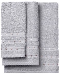 Beauty Home Σετ πετσέτες Art 3465 Σετ 3τμχ Γκρι