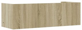 vidaXL Ράφι Τοίχου Sonoma Δρυς 100x35x30,5 εκ. Επεξεργασμένο Ξύλο