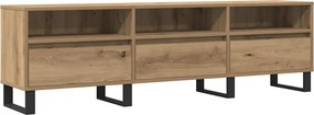 vidaXL Έπιπλο Τηλεόρασης τεχνίτης Δρυς 150x30x44,5 εκ.