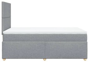 ΚΡΕΒΑΤΙ BOXSPRING ΜΕ ΣΤΡΩΜΑ ΑΝΟΙΧΤΟ ΓΚΡΙ 120X200 ΕΚ. ΥΦΑΣΜΑΤΙΝΟ 3291240