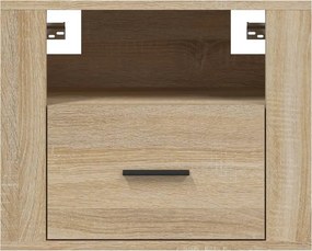 vidaXL Κομοδίνα Επιτοίχια 2 τεμ. Sonoma Δρυς 50x36x40 εκ.