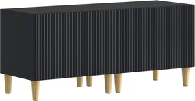 vidaXL 5 Τεμάχια LED Τηλεοπτικού Ντουλαπιού ARNHEM Μαύρο