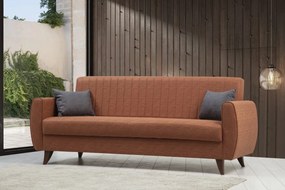 3-Seat Sofa-Bed Alkon - Tile Red Tile Red