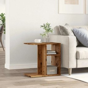 Side Table Παλιό ξύλο 50x30x50 cm Κατασκευασμένο ξύλο - Καφέ