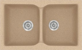 Sanitec Classic 322 (81×50) - Γρανιτένιος νεροχύτης - Granite BEIGE