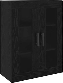 vidaXL Highboard 2 pcs Μαύρη δρυς Επεξεργασμένο ξύλο
