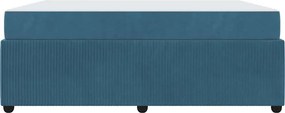 vidaXL Σκελετός Κρεβατιού Μπλε 180 x 200 cm ύφασμα