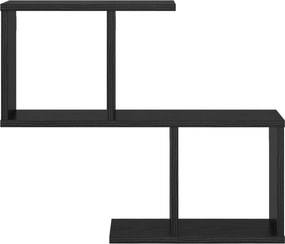 vidaXL Ράφι Τοίχου Μαύρη Δρυς 60 x 12 x 50,5 εκ Επεξεργασμένο Ξύλο