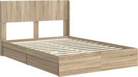 vidaXL Καλάθι με αποθήκη και κεφαλάρι Sonoma Δρυς 140 x 200 cm