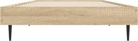 vidaXL Πλαίσιο Κρεβατιού Χωρ. Στρώμα Sonoma Δρυς 75x190εκ Επεξ. Ξύλο