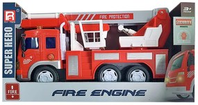Πυροσβεστικό Όχημα Τριβής Με Φως &amp; Ήχο 28x15x9εκ. Toy Markt 70-2217