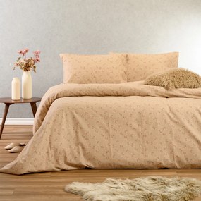 Φανελένια Σεντόνια Υπέρδιπλα (Σετ) Melinen Winter Line Fay Beige Μπεζ Χωρίς Λάστιχο 235x260