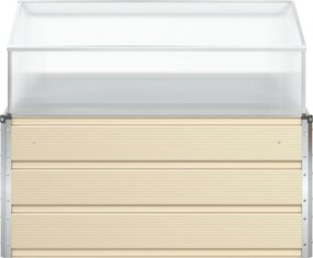 vidaXL Γλάστρα Ελεφαντόδοντο 100 x 100 x 77 cm Επικαλυμμένος Χάλυβας