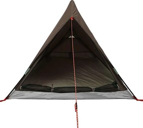 vidaXL Σκηνή Κάμπινγκ 2 Ατόμων Αδιάβροχη Καφέ