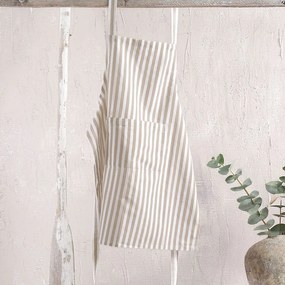 Ποδιά Ολόσωμη Titania Beige Ρυθμός 60x85cm 100% Βαμβάκι