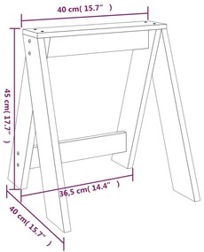 ΣΚΑΜΠΟ 2 ΤΕΜ. ΜΑΥΡΑ 40X40X45 ΕΚ. ΑΠΟ ΜΑΣΙΦ ΞΥΛΟ ΠΕΥΚΟΥ 823663