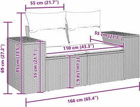 vidaXL Σετ Καναπέ Κήπου 8 τμχ. Μπεζ συνθετικό ρατάν