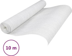 vidaXL 3D Στερεή Ταπετσαρία Ριγέ Ανοιχτό γκρι 10 x 0,53 μ