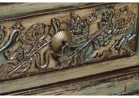 Σκαμπό DKD Home Decor Πολύχρωμο Ξύλο 179 x 43 x 58 cm