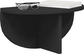 vidaXL Ράφι Τοίχου 2 pcs Μαύρο 38 x 19 x 19 εκ Επεξεργασμένο ξύλο