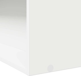 vidaXL Σκελετός κρεβατιού με αποθήκευση με ράφι Λευκό 80 x 200 cm