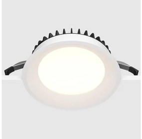 Φωτιστικό Πάνελ Χωνευτό LED 24W Λευκό ΙΡ44 Φ17,5cm 3000Κ Okno DL055-24W3K-W Maytoni DL055-24W3K-W