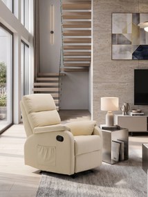 Πολυθρόνα Relax Massage Voron-Μπεζ