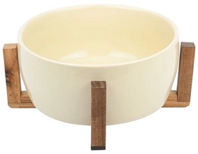 ESTIA ΣΑΛΑΤΙΕΡΑ ALLURE 28cm ΜΕ ΒΑΣΗ  IVORY