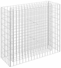 vidaXL Συρματοκιβώτιο-Γλάστρα Υπερυψωμένη 90x30x90 εκ. Γαλβ. Χάλυβας