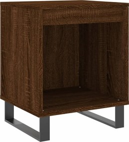 vidaXL Κομοδίνα 2 τεμ. Καφέ Δρυς 40 x 35 x 50 εκ. από Επεξεργ. Ξύλο