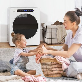 Στεγνωτήριο, 6 προγράμματα, 40-60℃, χωρητικότητα 5kg, συμπαγές, χειριστήριο αφής, λευκό