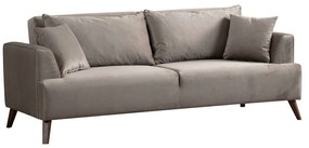 Καναπές Τριθέσιος Buhara 560ARE2183 220x100x78cm Light Grey