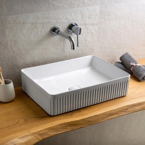 Karag LT2288 Επικαθήμενος Νιπτήρας Πορσελάνης 50x36x12cm Λευκός