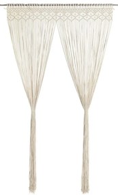 vidaXL Κουρτίνα Μακραμέ 140 x 240 εκ. Βαμβακερή