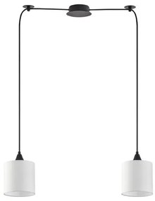 Κρεμαστό Φωτιστικό Οροφής Ύφασμα ADEPT H300 Φ70 Homelighting-77-9012-Λευκό 77-9012